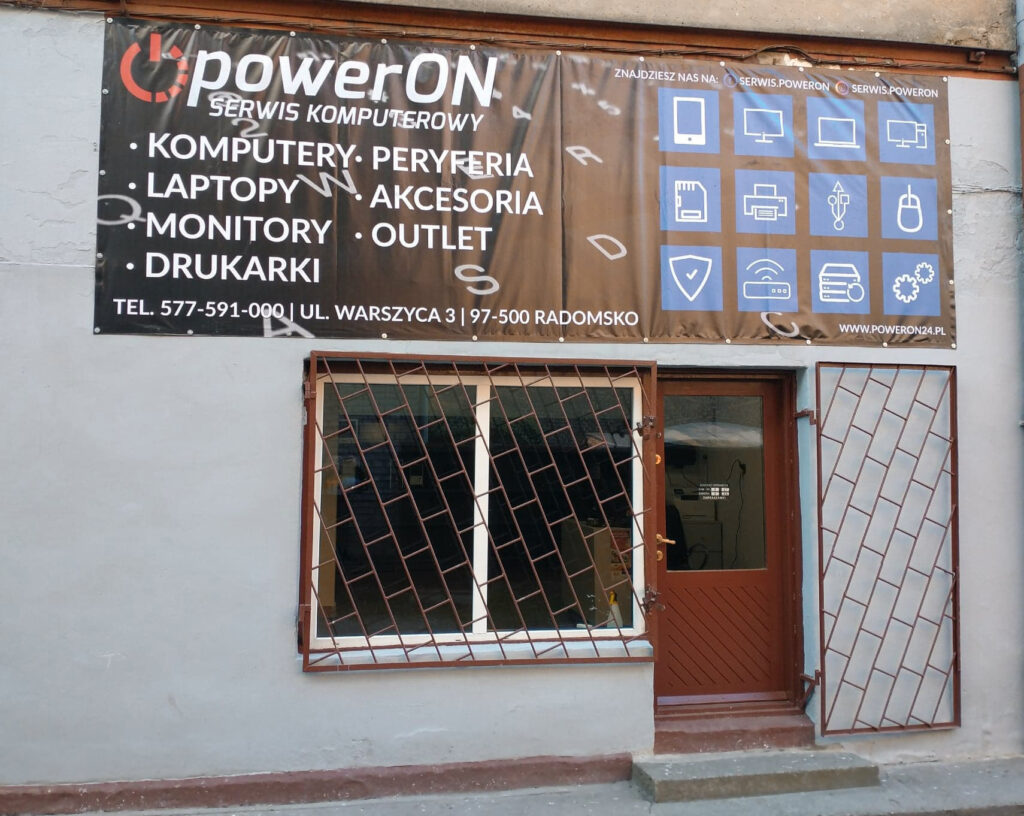 Pierwszy lokal serwisu komputerowego powerON w Radomsku w 2020 roku