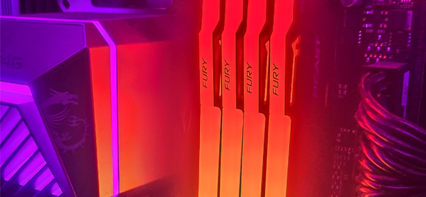 Pamięć RAM RGB w komputerze gamingowym